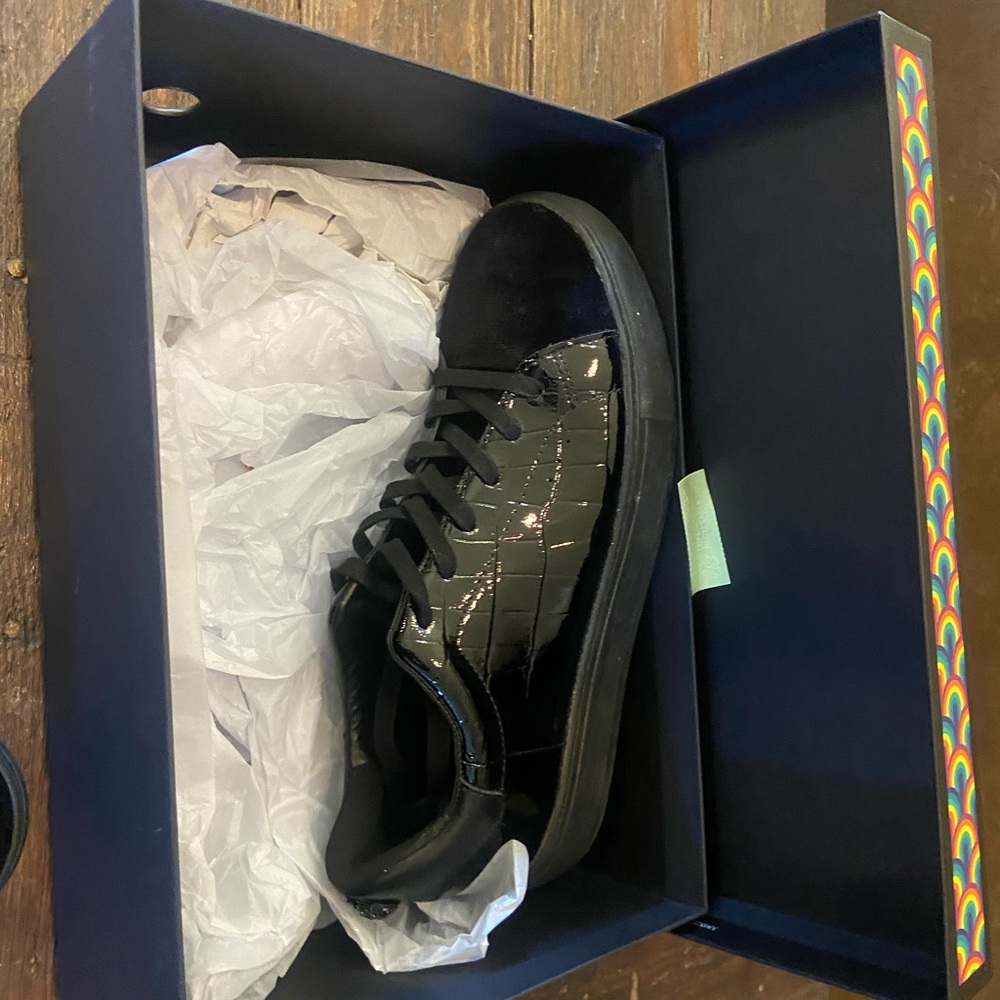 Kurt Geiger Black Patent Sneakers